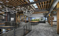 RDG 301 Grand Office in Des Moines, Iowa. Flexible, multi-purpose spaces allowed the workplace to adapt quickly during periods of change without losing functionality or connection. Photo © Jacob Sharp Photography RDG 301 Grand Office in Des Moines, Iowa. Flexible, multi-purpose spaces allowed the workplace to adapt quickly during periods of change without losing functionality or connection. Photo © Jacob Sharp Photography