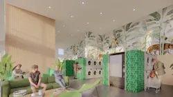 Amenities like a well-appointed laundry space and lounge in this project on the boards are increasingly expected of affordable housing projects, requiring careful attention to detail and design while staying within a strict budget. Rendering courtesy Perkins Eastman Amenities like a well-appointed laundry space and lounge in this project on the boards are increasingly expected of affordable housing projects, requiring careful attention to detail and design while staying within a strict budget. Rendering courtesy Perkins Eastman