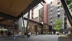 Creating a new welcoming portal at the east Edge of Georgia Tech’s Atlanta campus, this project serves as a visible campus edge symbol of sustainability and innovation to the greater community. Design by Mithun in association with Lord Aeck Sargent. Photo courtesy Mithun Creating a new welcoming portal at the east Edge of Georgia Tech’s Atlanta campus, this project serves as a visible campus edge symbol of sustainability and innovation to the greater community. Design by Mithun in association with Lord Aeck Sargent. Photo courtesy Mithun