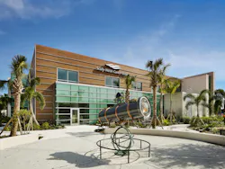 The Cleveland Clinic Scully-Welsh Cancer Center in Vero Beach, Fla., is designed around a healing garden, with an interactive kaleidoscope-style art piece. The design of this facility incorporated activities and views for patients undergoing treatment. Photo © Halkin Mason Photography The Cleveland Clinic Scully-Welsh Cancer Center in Vero Beach, Fla., is designed around a healing garden, with an interactive kaleidoscope-style art piece. The design of this facility incorporated activities and views for patients undergoing treatment. Photo © Halkin Mason Photography