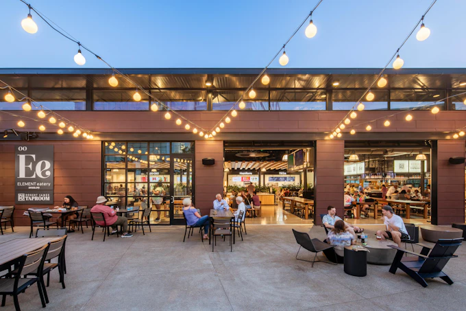 RBM Development Company - Element Eatery Food Hall at Madison Square. Photo &copy; Chad Baumer