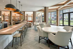 ForrestPerkins, a boutique hospitality studio within Perkins Eastman, worked with The Bozzuto Group to craft an interior hospitality environment to complement residents’ lifestyles at Canvas Valley Forge in King of Prussia, Pa. Photo © Ray Cavicchio ForrestPerkins, a boutique hospitality studio within Perkins Eastman, worked with The Bozzuto Group to craft an interior hospitality environment to complement residents’ lifestyles at Canvas Valley Forge in King of Prussia, Pa. Photo © Ray Cavicchio