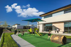 For Walmart’s Home Office campus in Bentonville, Ark., the Little Squiggles centers reimagine child care as an integral part of the workplace infrastructure. Two 36,000-sf buildings house classrooms for infants through kindergarten prep, organized around a central parent plaza that fosters daily interaction and visibility. Photo © Albert Vecerka/Esto For Walmart’s Home Office campus in Bentonville, Ark., the Little Squiggles centers reimagine child care as an integral part of the workplace infrastructure. Two 36,000-sf buildings house classrooms for infants through kindergarten prep, organized around a central parent plaza that fosters daily interaction and visibility. Photo © Albert Vecerka/Esto