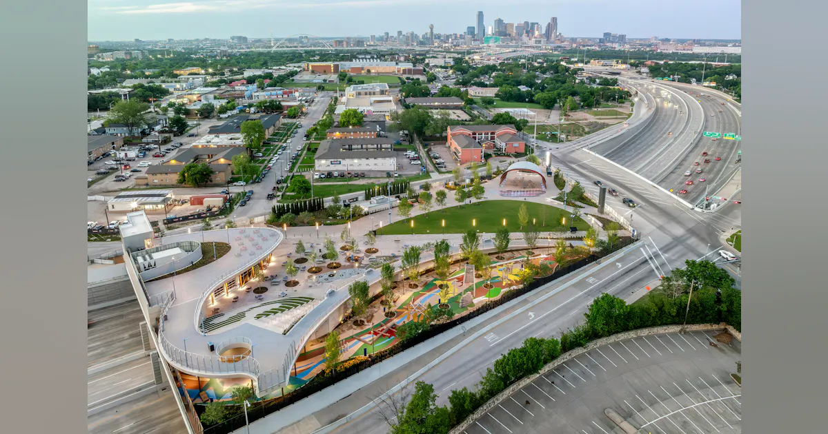 New Dallas park built over a highway reconnects a divided community