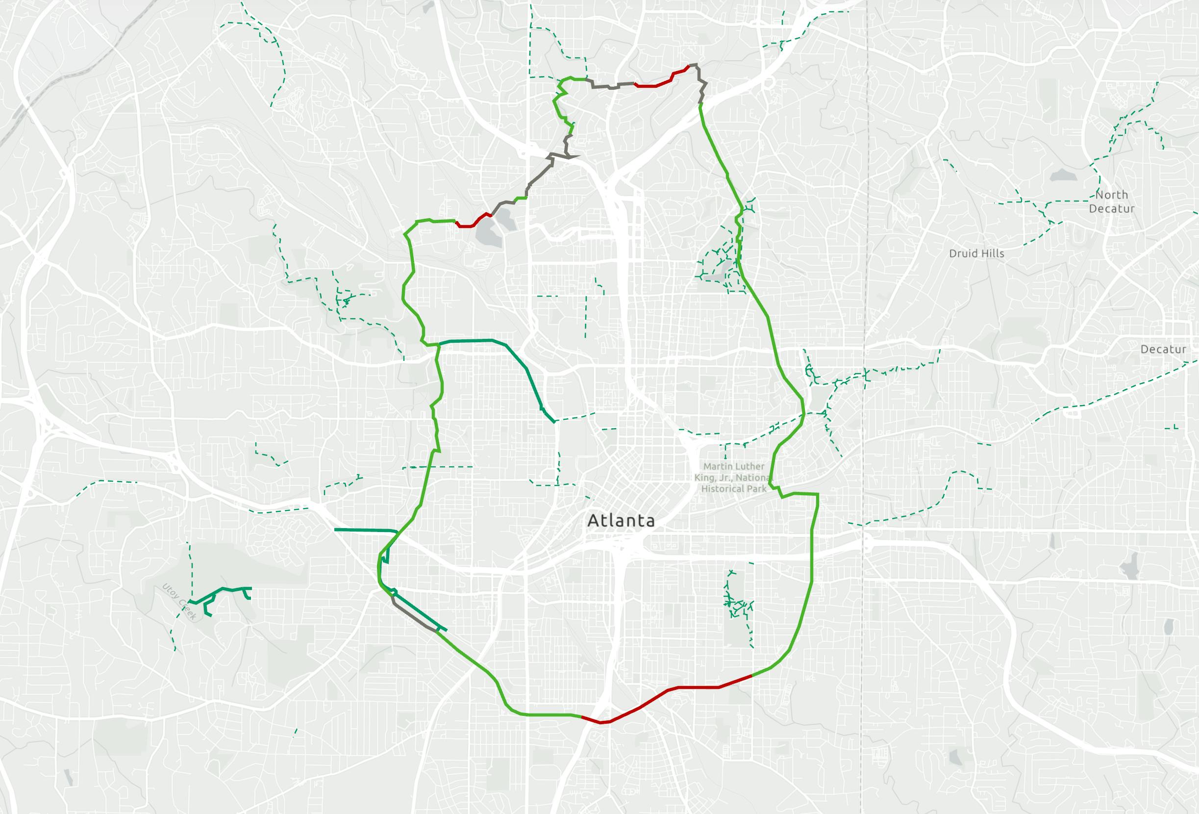 Map courtesy Atlanta Beltline