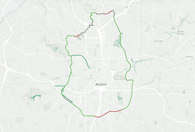 Map courtesy Atlanta Beltline