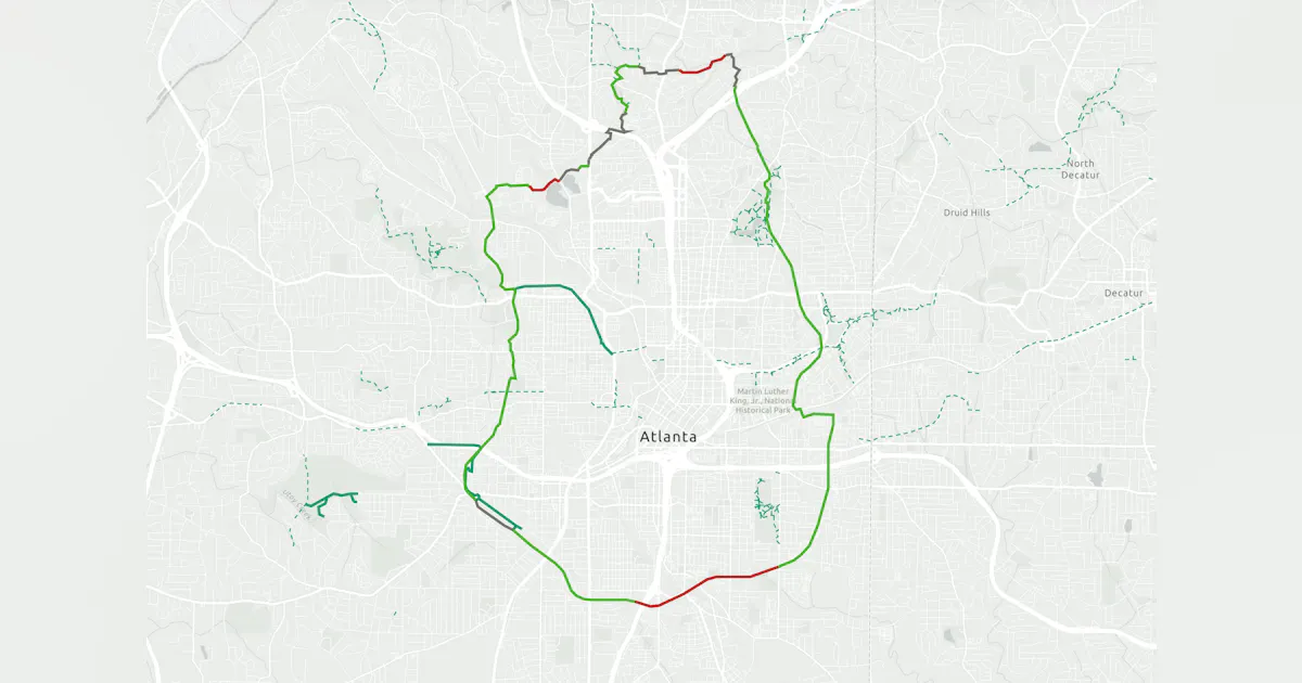 Atlanta Loop Project Atlanta’s 22-mile loop of trails and parks spurs extensive economic ...