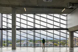Fuse's 500-panel PV system delivers high performance through optimized design and concealed wiring. Photo courtesy Page, now stantec Fuse's 500-panel PV system delivers high performance through optimized design and concealed wiring. Photo courtesy Page, now stantec