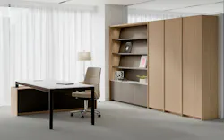 Conceived as an extension of architecture, VESPER explores how proportion, craftsmanship, and materiality influence office design. Photo courtesy Fogarty Finger, HALCON Conceived as an extension of architecture, VESPER explores how proportion, craftsmanship, and materiality influence office design. Photo courtesy Fogarty Finger, HALCON