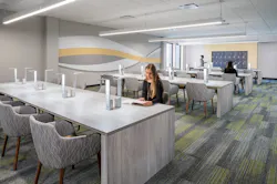 Quiet reading rooms with lockers provide calm, supportive retreat spaces where students can focus, decompress, and feel that their different academic needs are recognized and valued. Photo © Randy Van Duinen Quiet reading rooms with lockers provide calm, supportive retreat spaces where students can focus, decompress, and feel that their different academic needs are recognized and valued. Photo © Randy Van Duinen