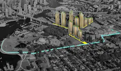 Our team helped shape an energy strategy around performance, adaptability, and future growth for this new district in Vancouver, British Columbia. By prioritizing recovered and recycled energy, the Sen̓áḵw District Energy System captures waste heat from the adjacent sewer network and combines it with water‑source heat pumps, thermal energy storage, and high‑efficiency equipment. Image © Creative Energy