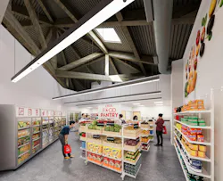 The CSUN Food Pantry offers a wide range of produce, dry goods, refrigerated items, and toiletries to meet the varied needs of students. Photo courtesy CannonDesign