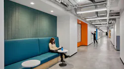 In Brooklyn, N.Y., the Brooklyn STEAM Center features flexibile open spaces, biophilic design elements, and cozy nooks. Photo © Garrett Rowland