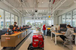 At Santa Rosa Junior College students have access to “Design”, “Make”, and “Break” labs to support a wide range of experimentation in the STEM fields. Photo courtesy SmithGroup