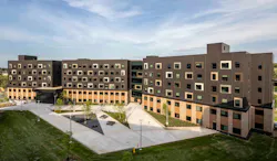 Arcadia Flats is a student housing facility at Western Michigan University in Kalamazoo, Mich. Photo courtesy Stantec