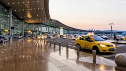 Ground Transportation Management Systems are flexible, scalable platforms that help airports orchestrate vehicle flows, reduce idling and delays, and free up valuable space for better uses. Photo courtesy Arcadis
