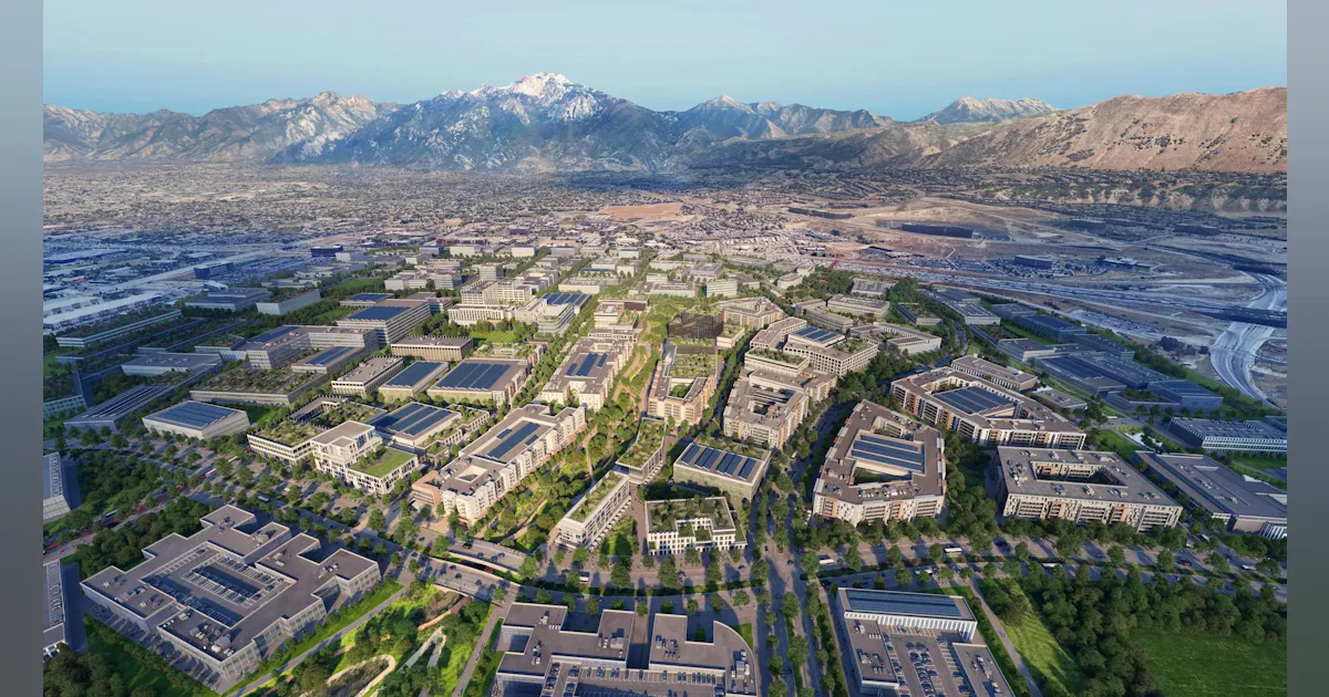 A $2.3 billion, 104-acre mixed-use development breaks ground south of Salt Lake City