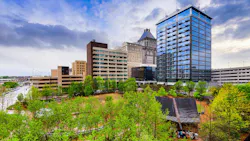 Greensboro North Carolina. Greensboro, North Carolina, USA downtown skyline.