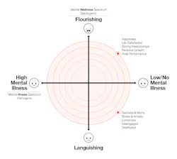 Dual Continuum Model, adapted from the Global Wellness Institute. Image courtesy Hanbury