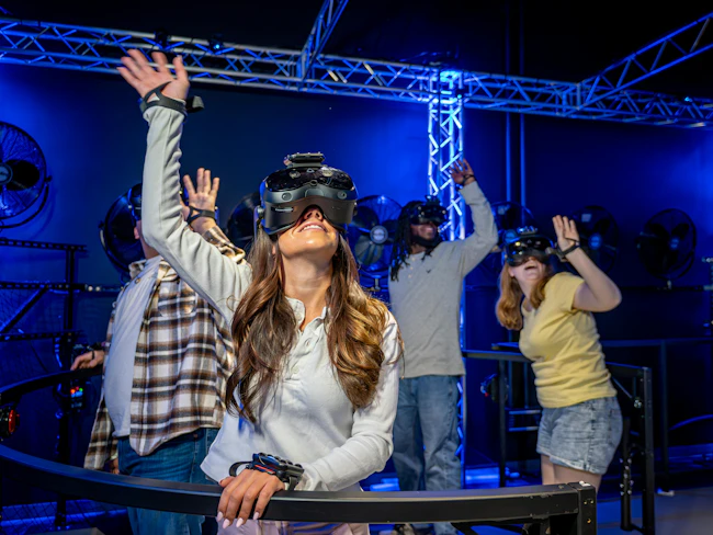 The VR lab will enable students to get hands-on learning opportunities in a rapidly growing field, with the ability to train on the industry&rsquo;s leading technology. Photo &copy; Mike Peters, courtesy Montclair State University