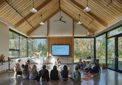Ryerson Woods Education Center in Deerfield, Ill., brings passive building to a community-serving education facility for the Lake County Forest Preserves District. Photo courtesy Phius