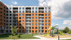 Habitation Léon-Deschamps in Sherbrooke, Quebec, Canada, developed by Le Parallèle de l'Habitation Sociale, won the competition's international recognition category. Photo courtesy Phius