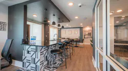 At the Enclave at Canopy Park, floor plans, amenity layouts, furniture arrangements, and circulation paths were considered together to support functionality and resident comfort. Photo © FK Architecture