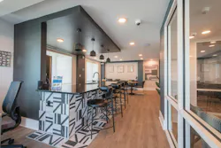 At the Enclave at Canopy Park, floor plans, amenity layouts, furniture arrangements, and circulation paths were considered together to support functionality and resident comfort. Photo © FK Architecture